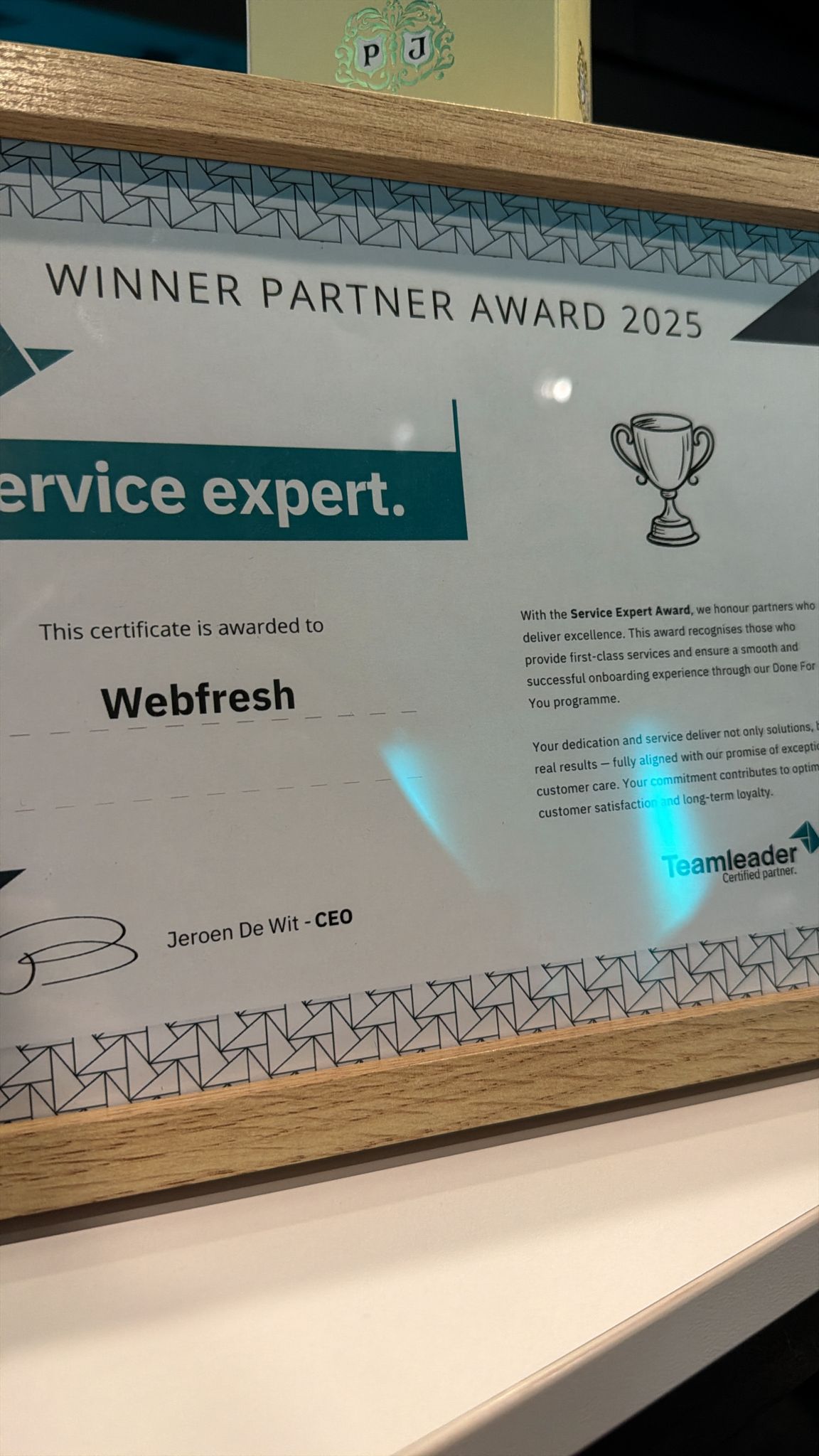 Service expert award